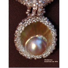 Embellished Mabe Pearl Necklace